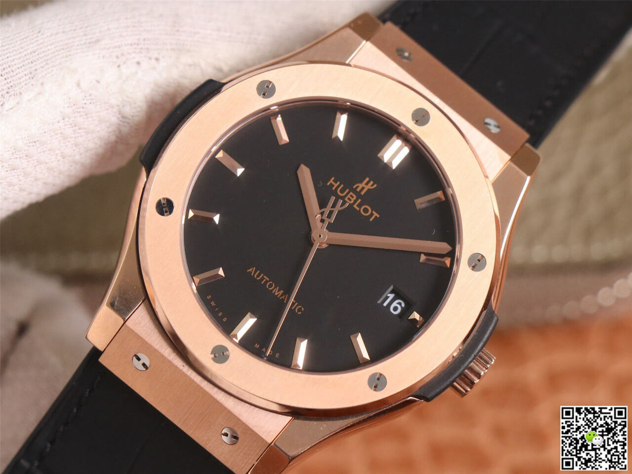 Hublot Classic Fusion 511.OX.1181.LR WWF Factory Rose Gold Black Dial