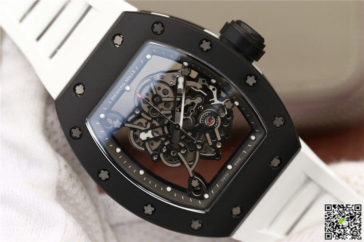 Richard Mille RM055 KV Factory Ceramics White Strap