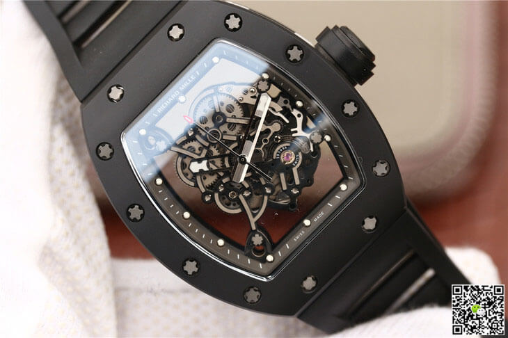 Richard Mille RM055 KV Factory Ceramics Black Strap