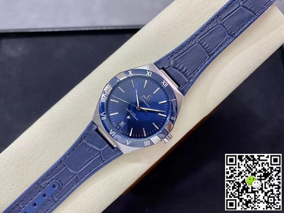 SBF Omega Constellation 131.33.41.21.03.001 VS Factory Blue Strap