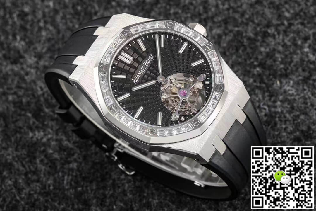 Audemars Piguet Royal Oak Tourbillon R8 Factory V3 Black Rubber Strap