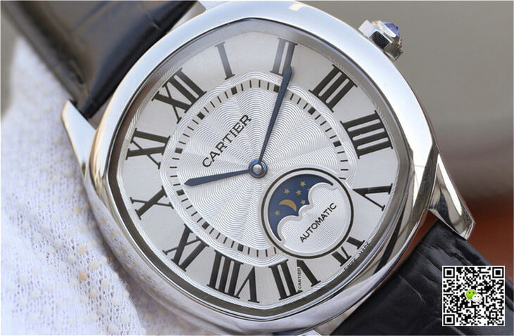 Drive De Cartier Moonphase WSNM0008 Silver Dial