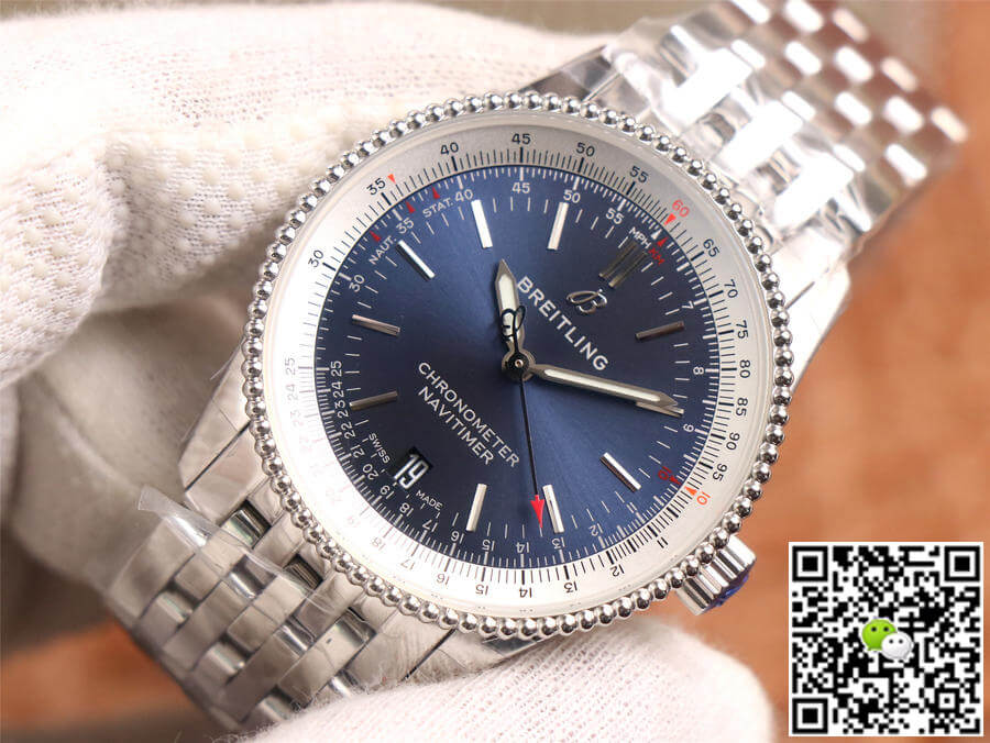 Breitling Navitimer Automatic 38 A17325211C1A1 KOR Factory Blue Dial