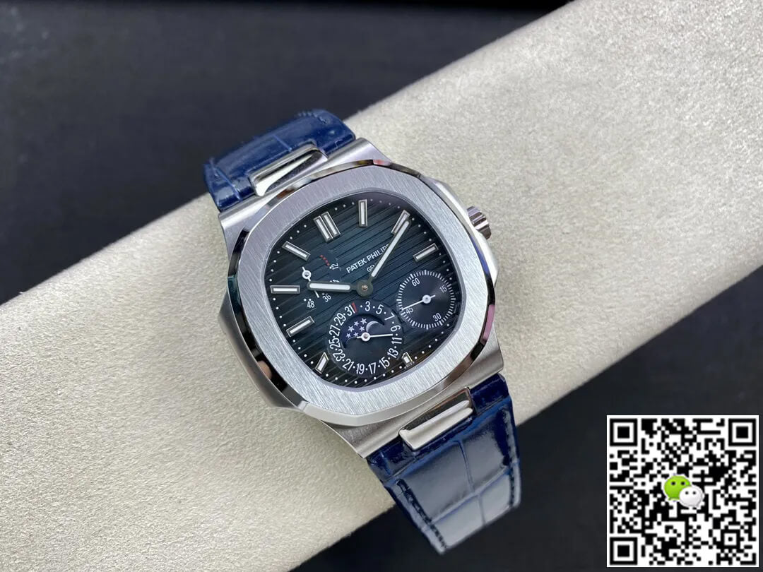 Patek Philippe Nautilus 5712 GR Factory Blue Leather Strap