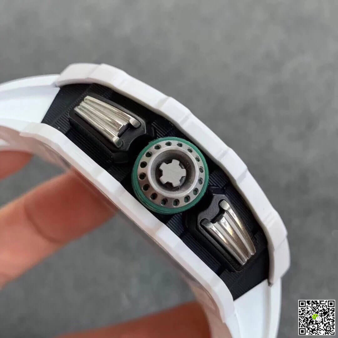 Richard Mille RM011-03 KV Factory Ceramic White Strap