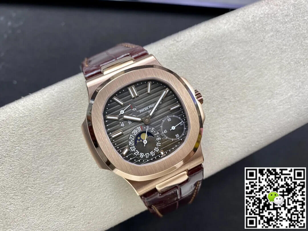 Patek Philippe Nautilus 5712 ZF Factory Brown Leather Strap
