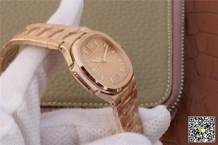 Patek Philippe Nautilus Ladies 7118-1R-010 PF Factory Honey Gold Dial