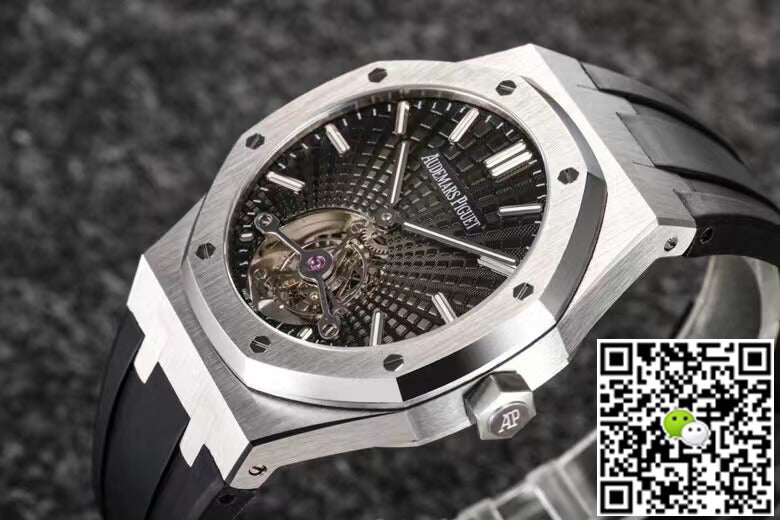 Audemars Piguet Royal Oak Tourbillon R8 Factory V3 Black Strap