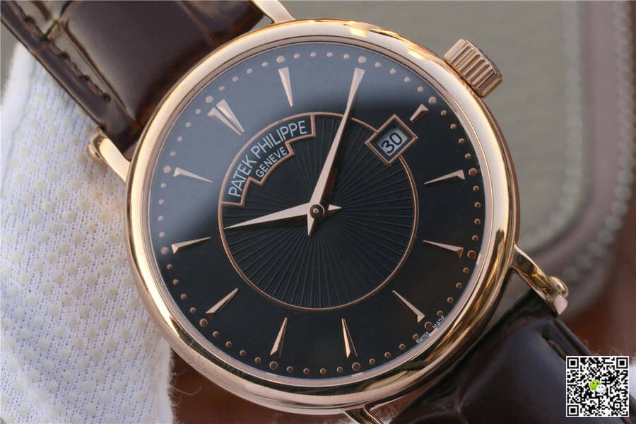 Patek Philippe Calatrava ZF Factory Rose Gold Black Dial