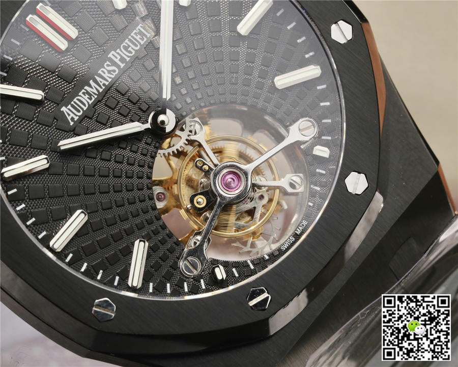 Audemars Piguet Royal Oak Tourbillon Extra Thin 26522CE.OO.1225CE.01 R8 Factory Black Dial