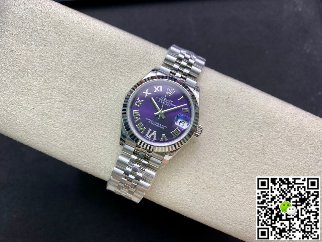 Rolex Datejust M178274-0088 31MM EW Factory Purple Dial