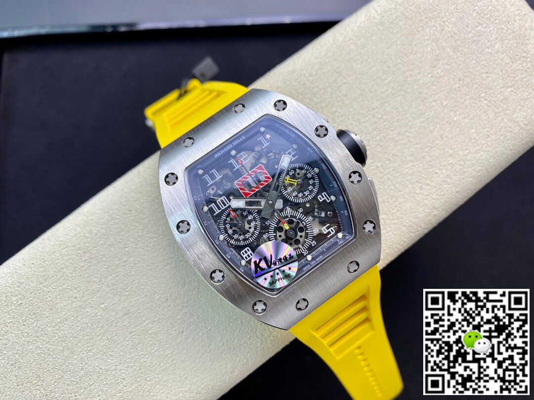 Richard Mille RM11 KV Factory Titanium Yellow Strap