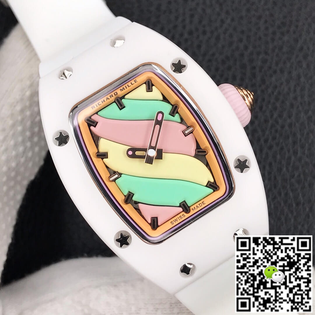 Richard Mille RM-07 Bon Bon RM Factory White Rubber Strap