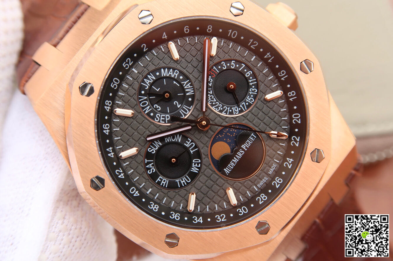 Audemars Piguet Royal Oak Perpetual Calendar 26574 JF Factory Rose Gold Grey Dial