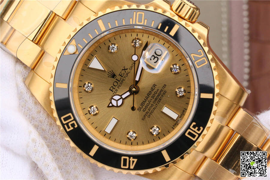 Rolex Submariner 116618 Noob Factory V7 All-Inclusive Gold