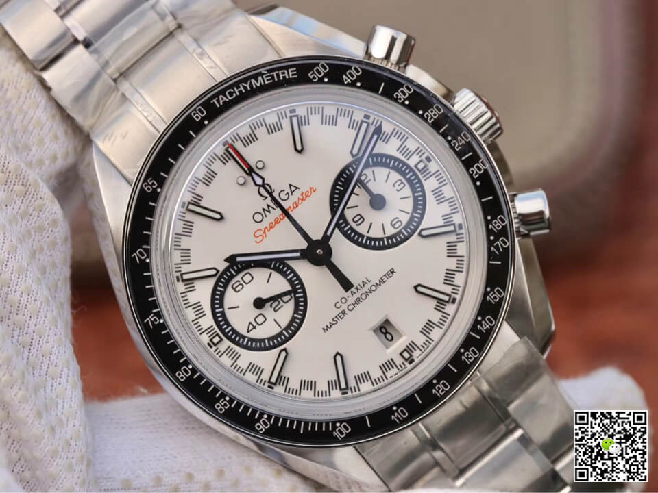 Omega Speedmaster Racing Chronograph 329.30.44.51.04.001 OM Factory White Dial