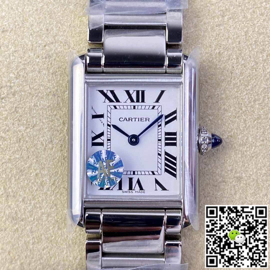 Cartier Tank WSTA0051 AF Factory Silver White Dial
