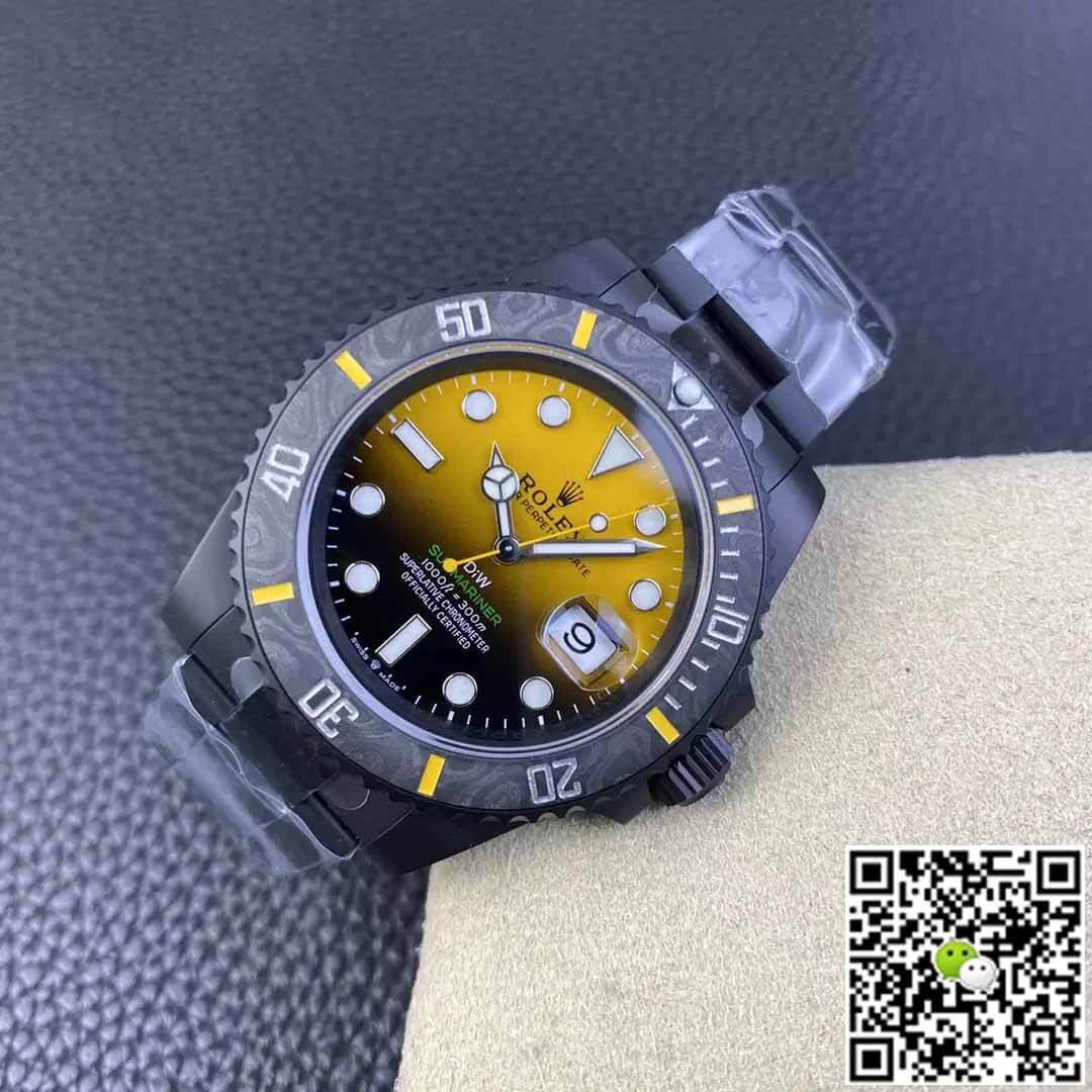 Rolex Submariner VS Factory Carbon Fiber Yellow Gradient Dial