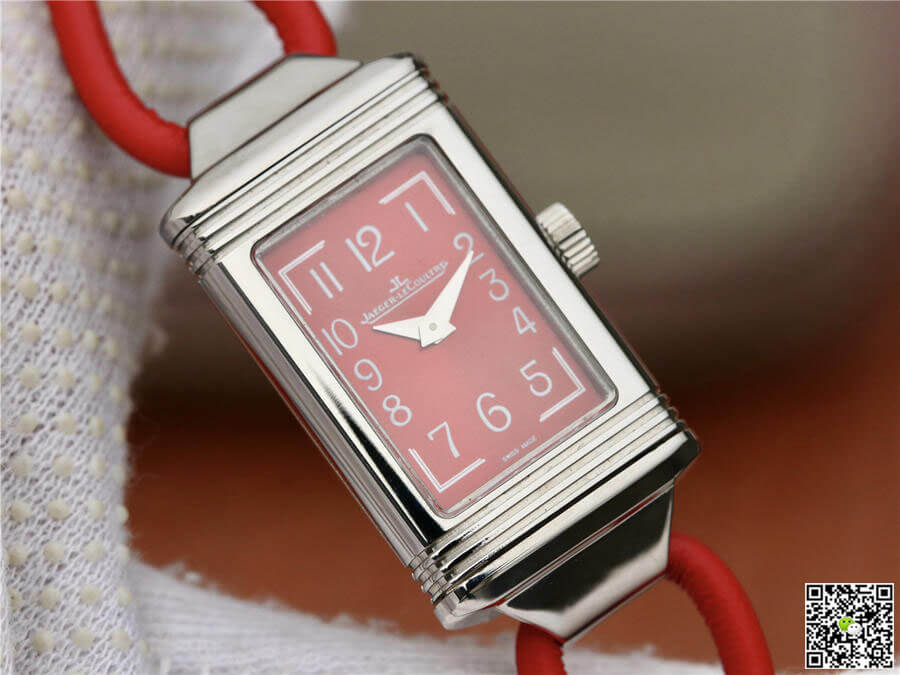 Jaeger-LeCoultre Reverso 3268560 MG Factory Stainless Steel Red Dial