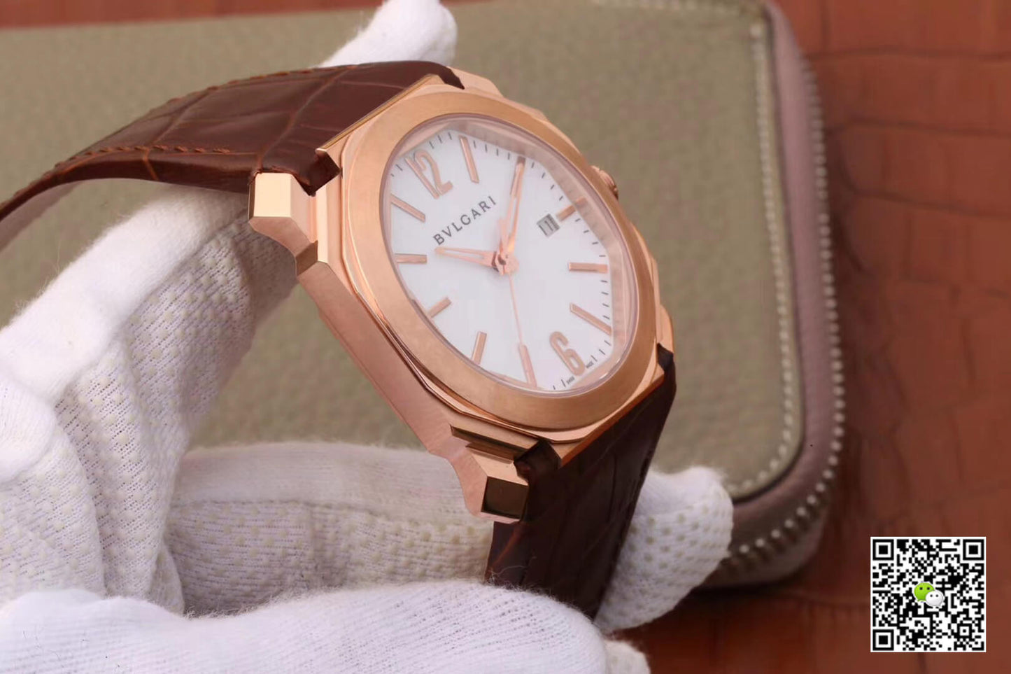 Bvlgari Octo 102119 BGOP38WGLD White Dial