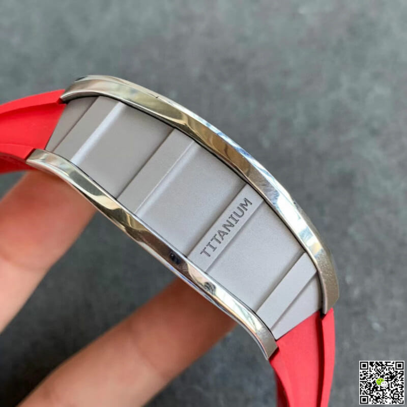 Richard Mille RM011 KV Factory Red Rubber Strap
