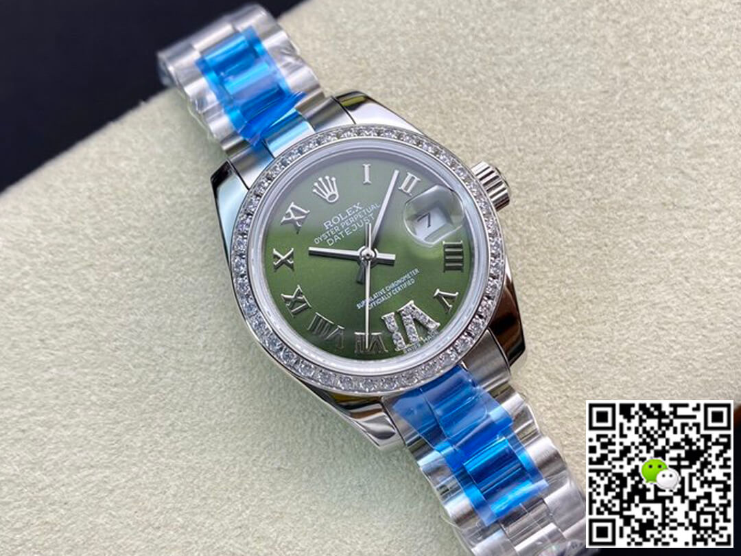 Rolex Datejust 28MM BP Factory Diamond-set Green Dial