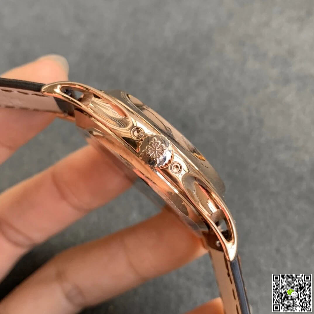 Patek Philippe Complications 5205R-010 GR Factory Rose Gold Black Dial