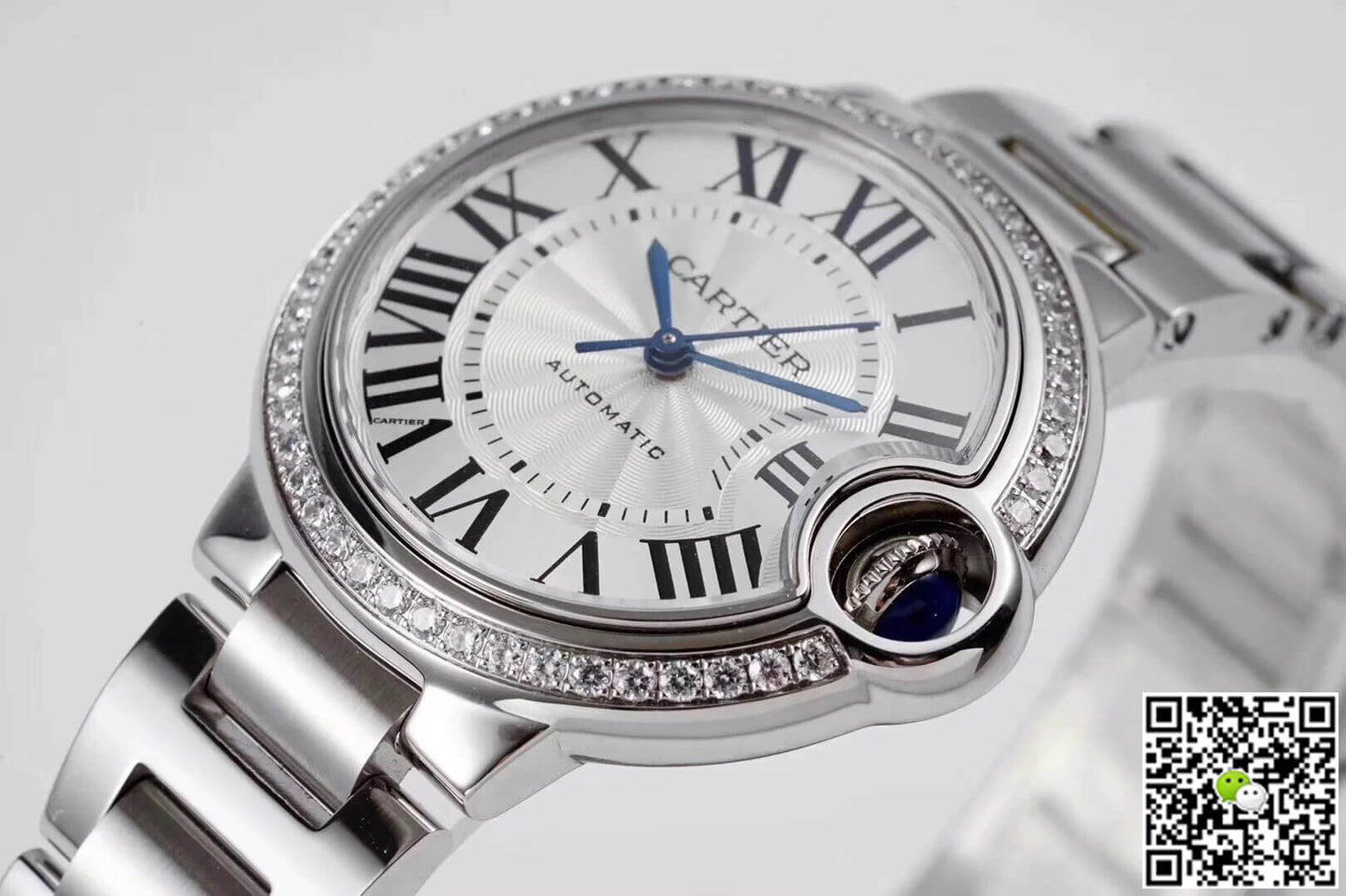 Ballon Bleu De Cartier W4BB0016 33MM AF Factory Diamond Bezel