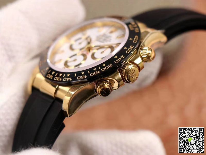 Rolex Daytona M116518LN-0041 Noob Factory White Dial 4130 Movement