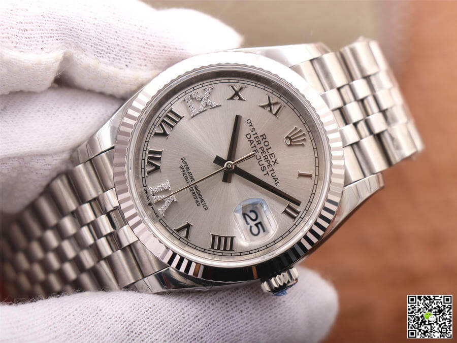 Rolex Datejust M126234-0029 EW Factory Diamond Silver Dial