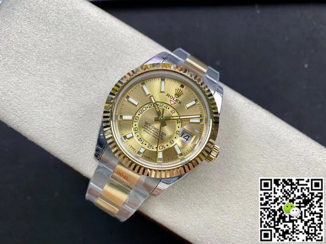 Rolex Sky Dweller M326933-0001 V2 Noob Factory Champagne Dial