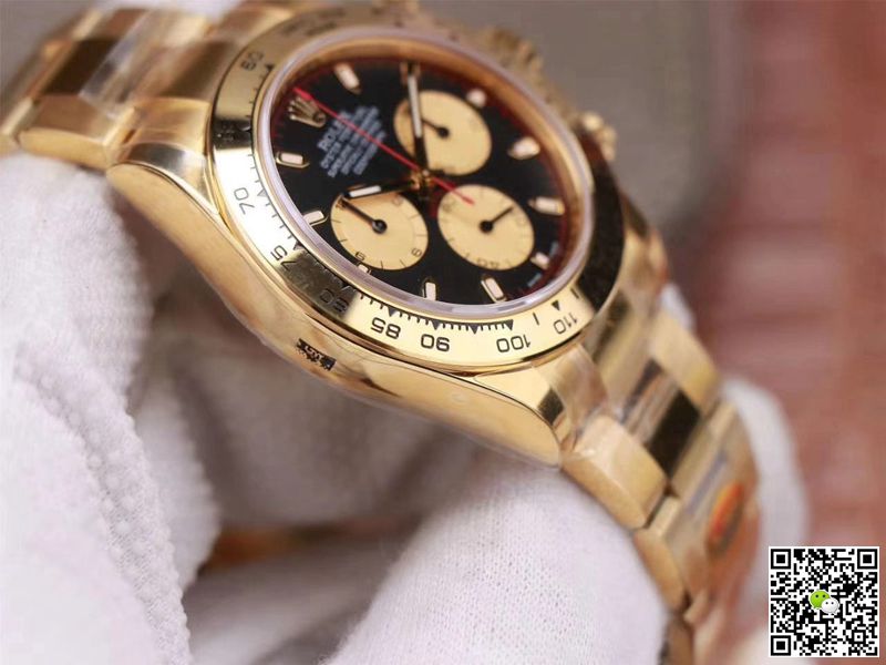 Rolex Daytona M116508-0009 Noob Factory Black Dial 4130 Movement