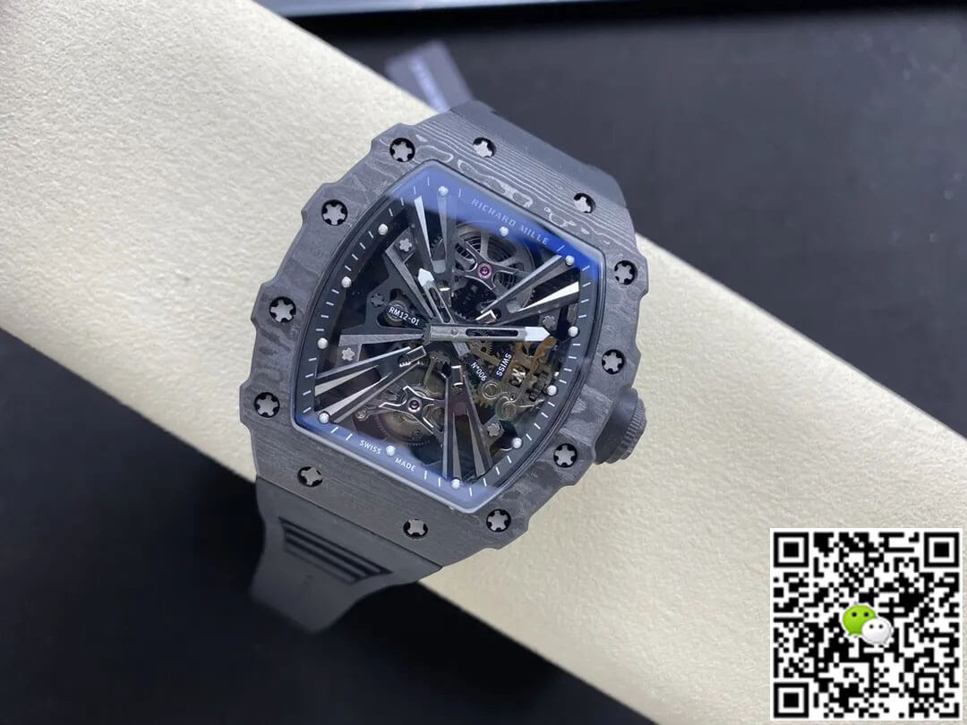 Richard Mille RM12-01 Tourbillon RM Factory Black Skeleton Dial