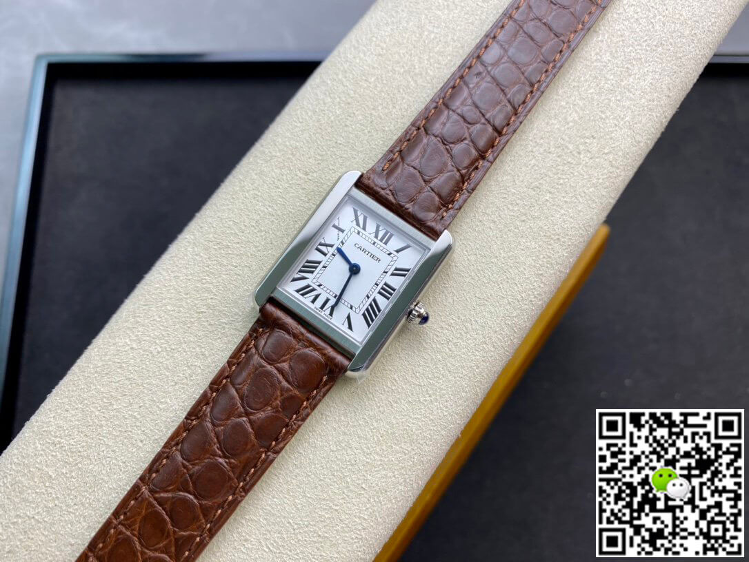 Cartier Tank 24MM K11 Factory Brown Leather Strap