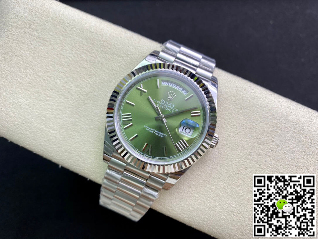 Rolex Day Date M228239-0033 EW Factory Olive Green Dial