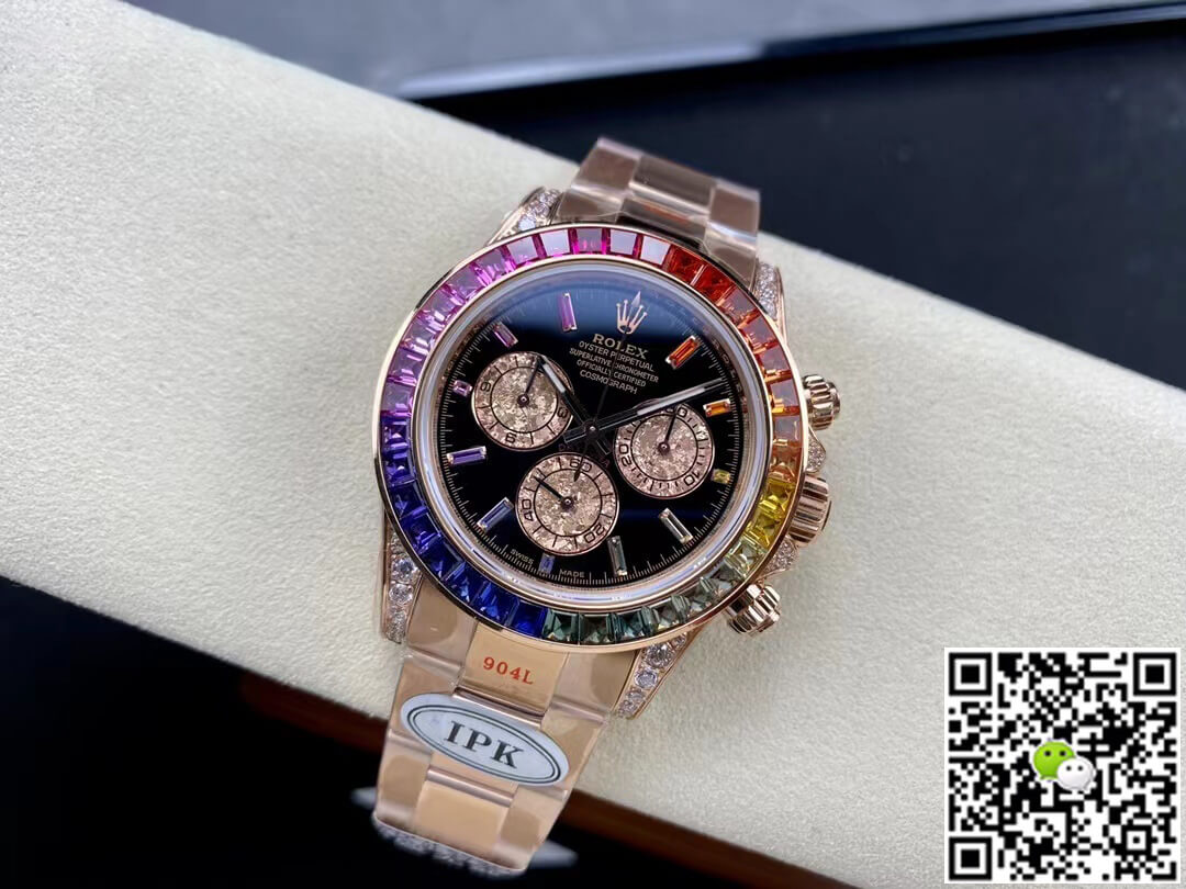 Rolex Daytona 116595 RBOW IPK Factory Rose Gold