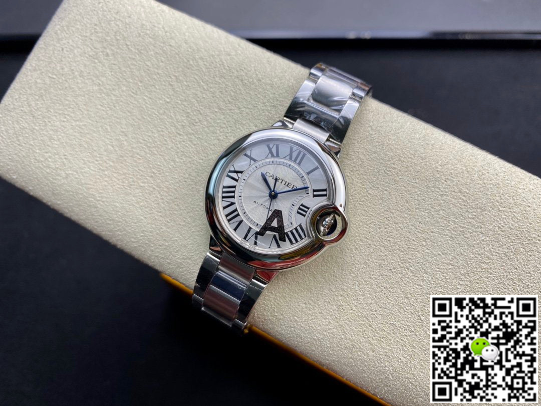 Ballon Bleu De Cartier 33MM W6920071 V6 Factory White Dial