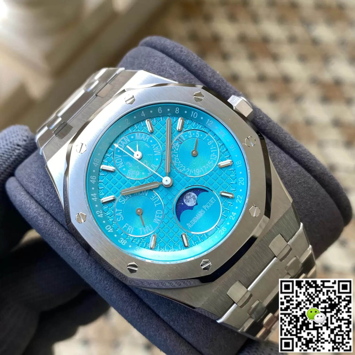 Audemars Piguet Royal Oak 26613ST.OO.1220ST.01 APS Factory Cyan Blue Dial