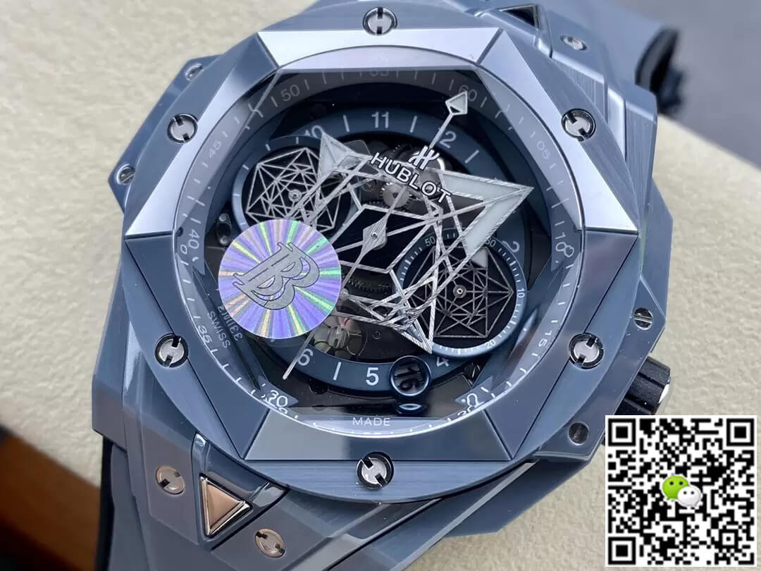 Hublot Big Bang Sang Bleu II 418.FX.8007.RX.MXM21 BB Factory Gray Ceramic