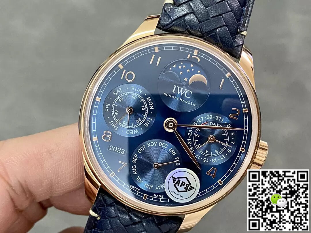 IWC Portuguese IW503312 APS Factory Perpetual Calendar Blue Dial