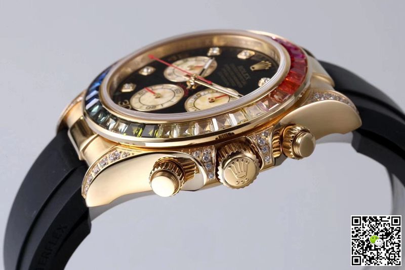 Rolex Daytona 116598RBOW BL Factory Yellow Gold