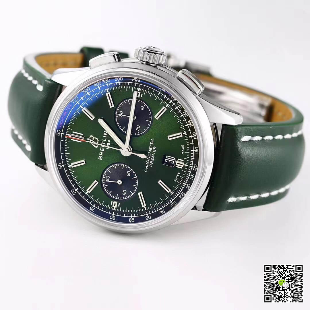 Breitling Premier B01 Chronograph AB0118A11L1X1 GF Factory V2 Green Dial
