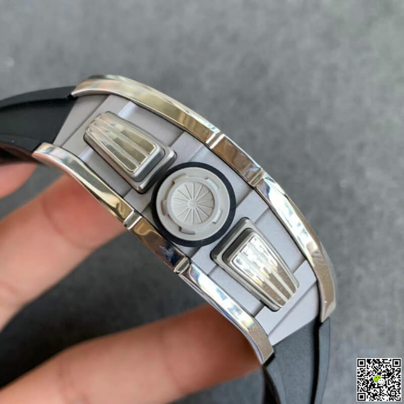 Richard Mille RM011 KV Factory Black Rubber Strap