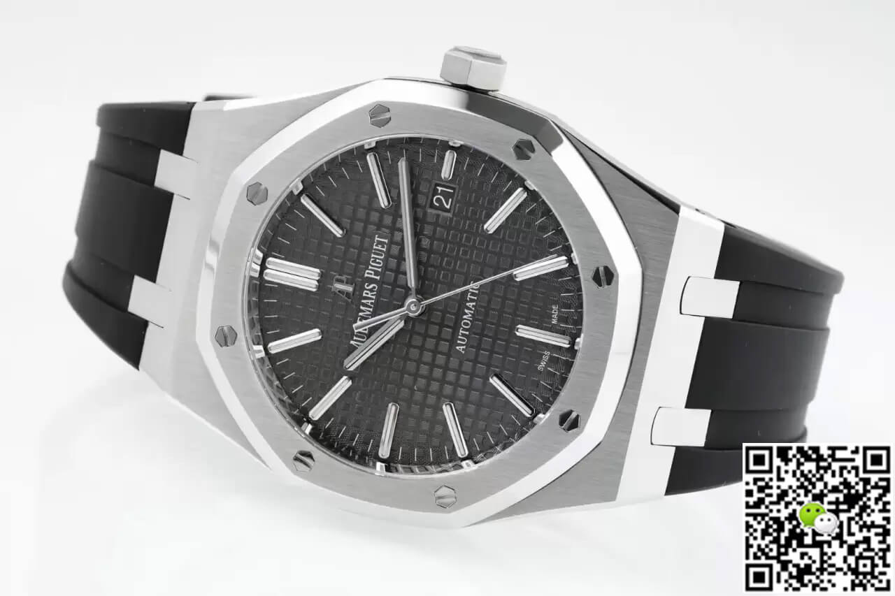 Audemars Piguet Royal Oak 15400 APS Factory Gray Dial Rubber Strap