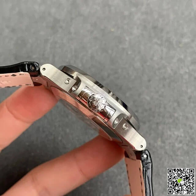 Patek Philippe Nautilus 5726/1A-010 GR Factory Black Leather Strap