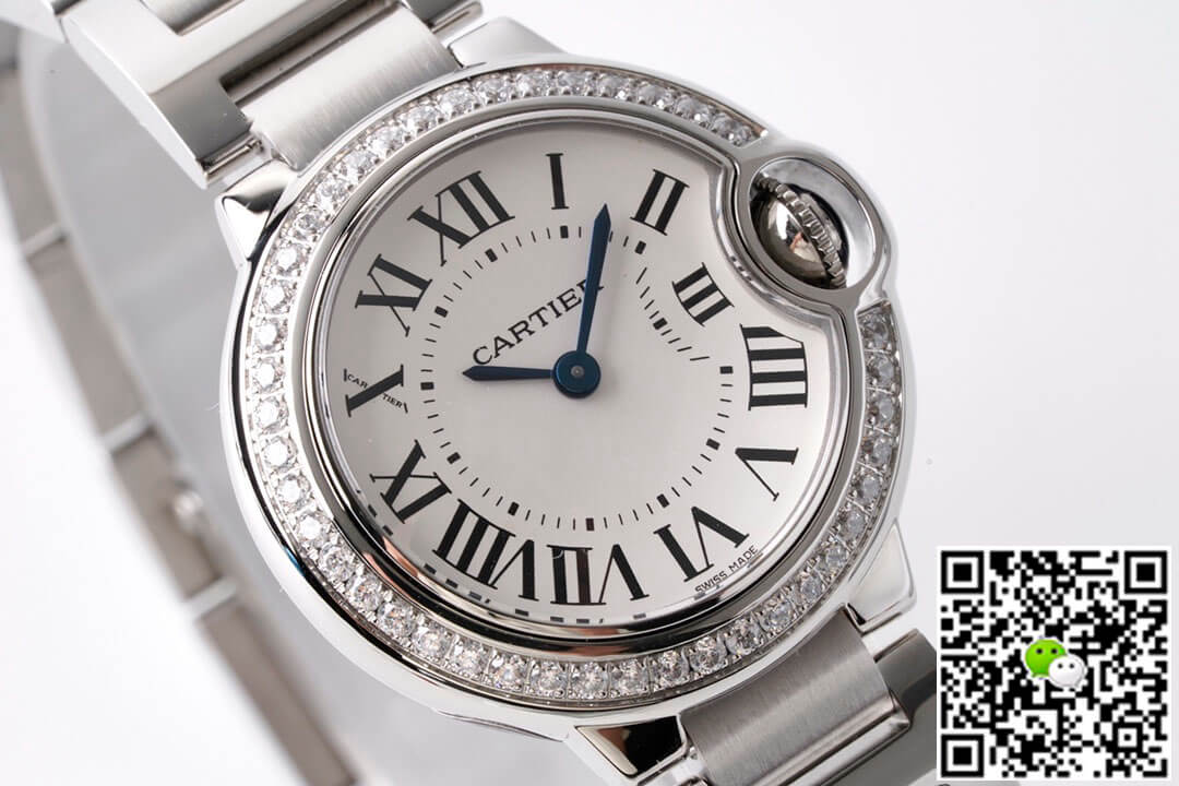 Ballon Bleu De Cartier 28MM W4BB0015 AF Factory Diamond-set Bezel