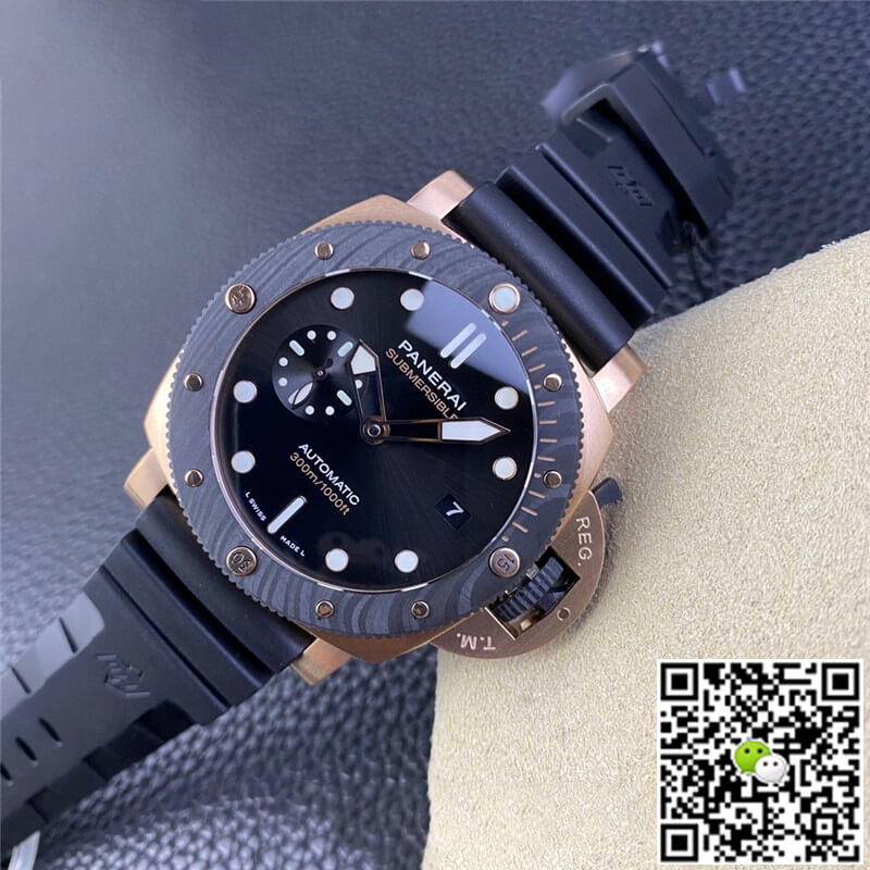 SBF Panerai Submersible PAM01070 VS Factory Carbon Fiber Bezel