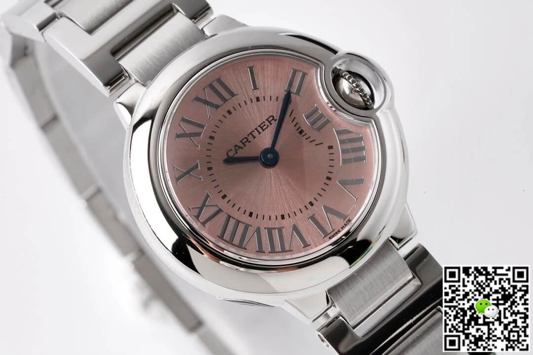 Ballon Bleu De Cartier Quartz 28MM W6920038 AF Factory Pink Dial