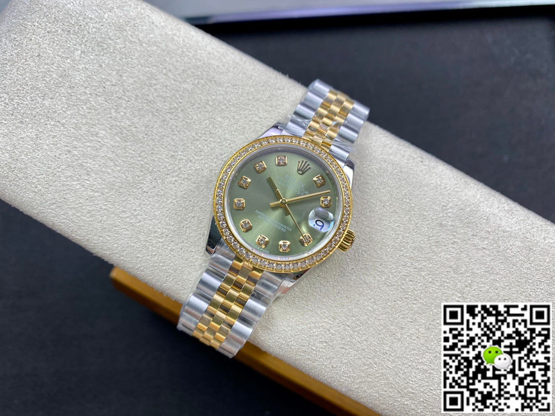 Rolex Datejust M278383RBR-0030 31MM EW Factory Green Dial