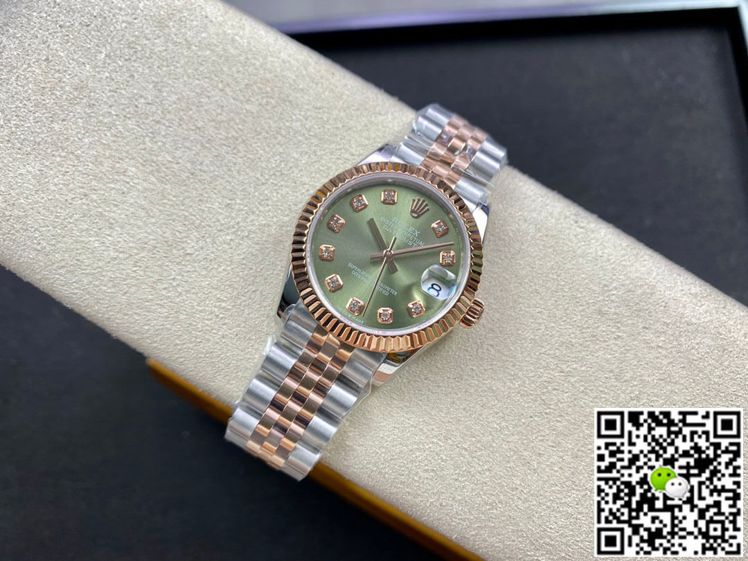 Rolex Datejust 31MM EW Factory Green Dial